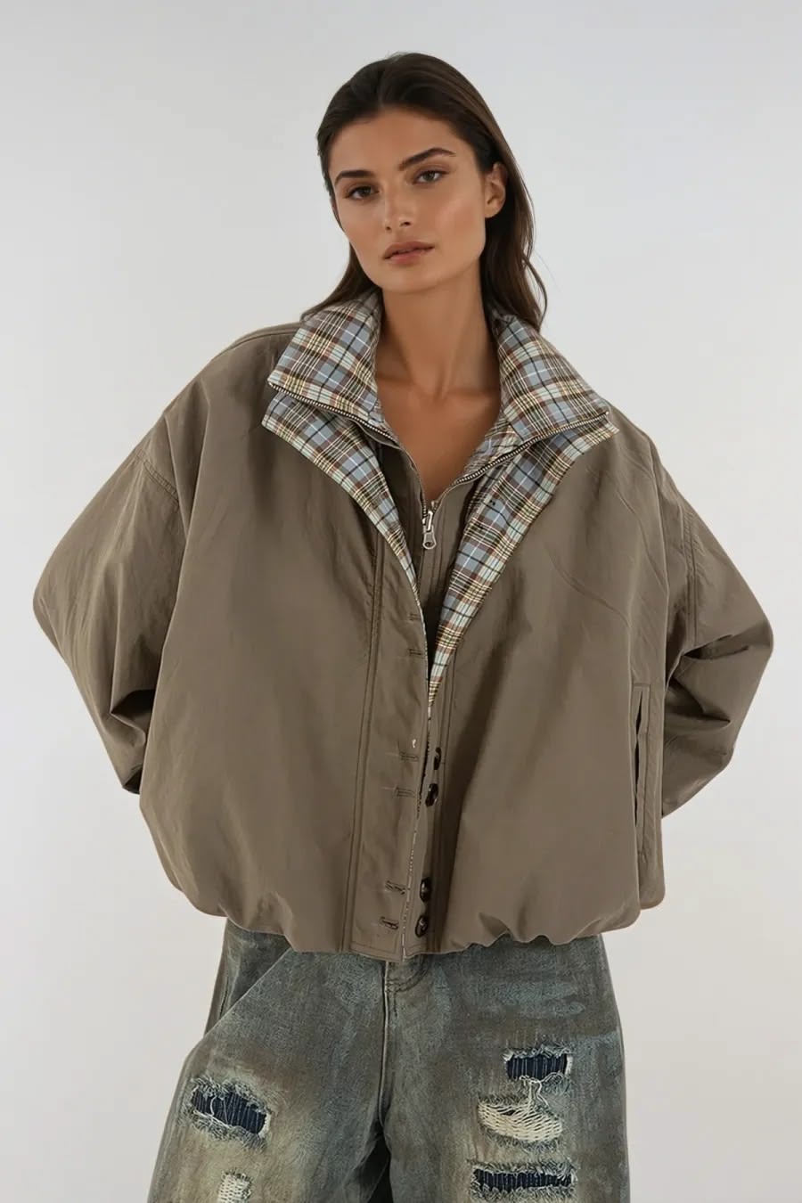 Women's outerwear model look